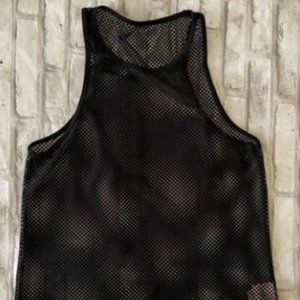 Bombshell Sportswear Full Mohawk Tank Top - Full Length Black Large